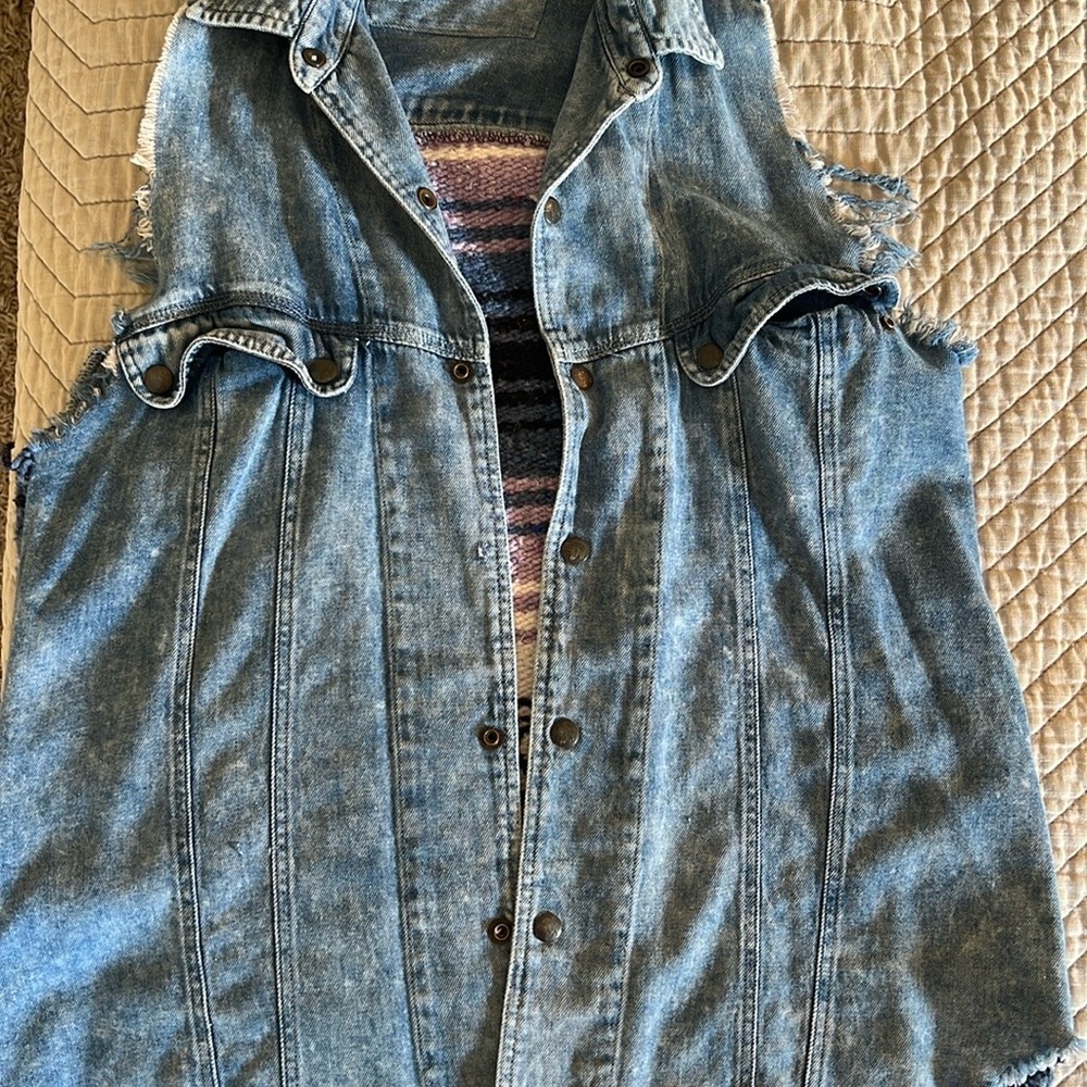Urban Renewal Blue Denim Top